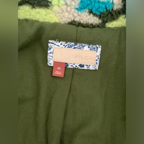 Anthropologie Pilcro Camo Sherpa Jacket Fleece Teddy Mountain Camouflage XSmall - Picture 5 of 12